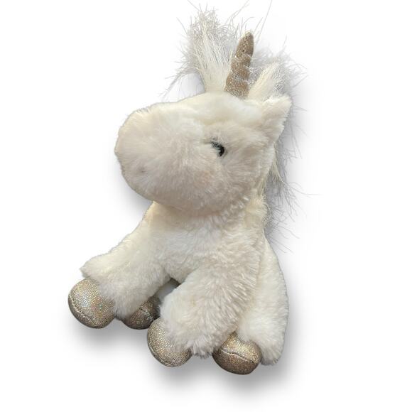 Douglas Unicorn Plush Elodie White & Senna Rainbow Nursery Decor 9” Lot of 2 - Picture 11 of 15